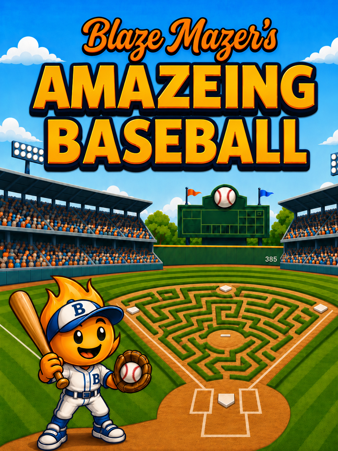 Blaze Mazer's Amazeing Baseball book cover — coming soon