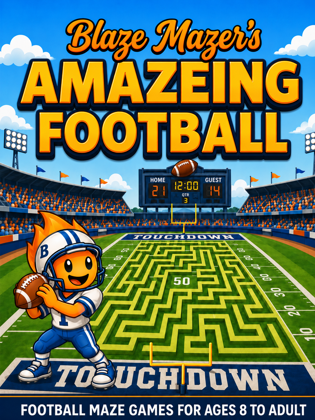 Blaze Mazer's Amazeing Football book cover — coming soon